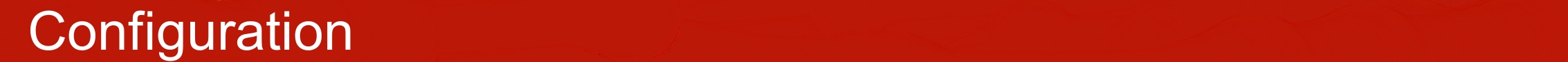 Configuration Configuración