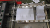 Máquina plegable de papel con pliegue cruzado