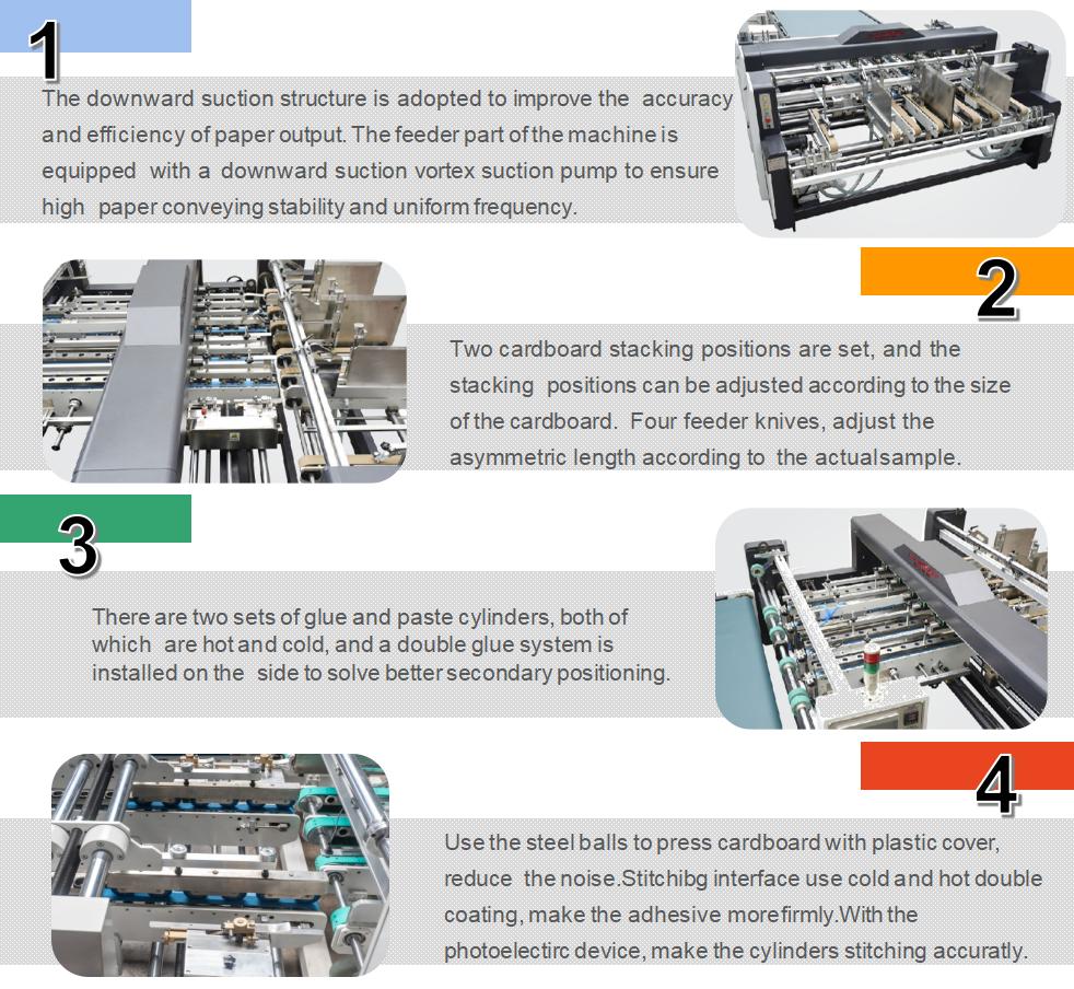 M&aacute;quina de tablero corrugado de doble velocidad de dos piezas semiautom&aacute;ticas (m&uacute;ltiples)