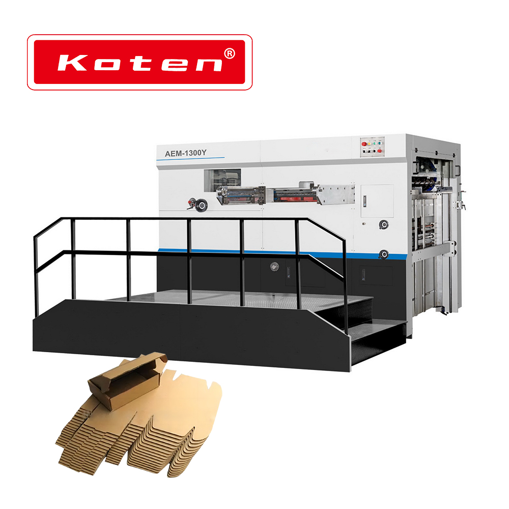 Máquina de arrugas de corte de papel plano automático