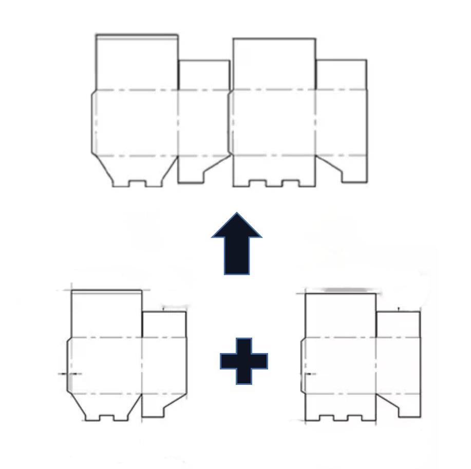 M&aacute;quina de tablero corrugado de doble velocidad de dos piezas semiautom&aacute;ticas (m&uacute;ltiples)