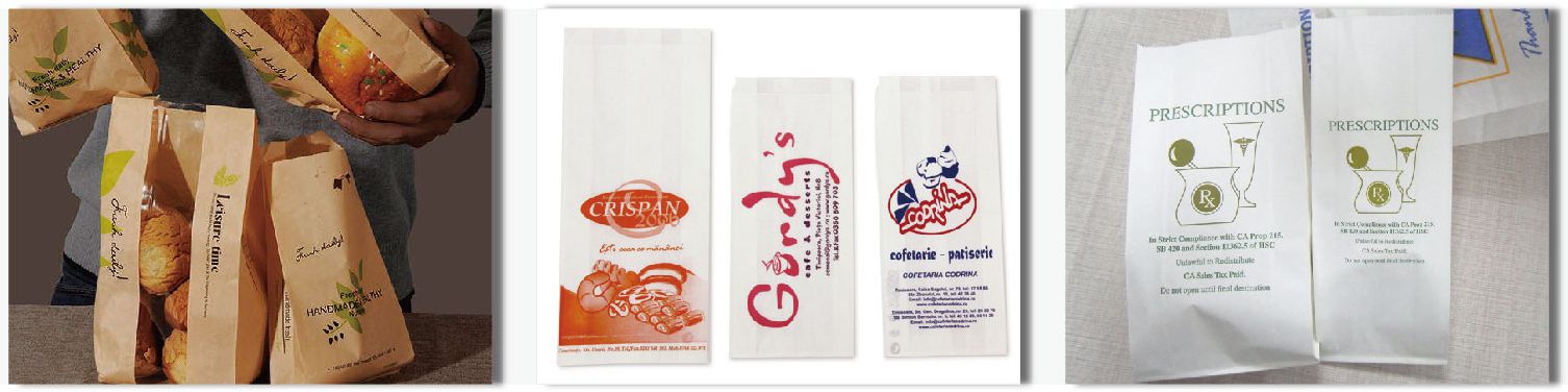 M&aacute;quina de bolsa de papel de comida r&aacute;pida