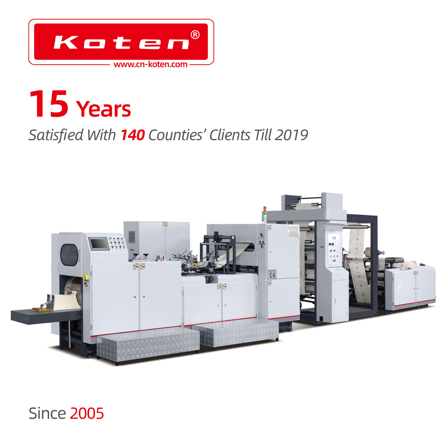 M&aacute;quina de bolsa de papel de comida r&aacute;pida