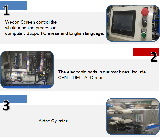 M&aacute;quina autom&aacute;tica de golpes de doble cables y enlace