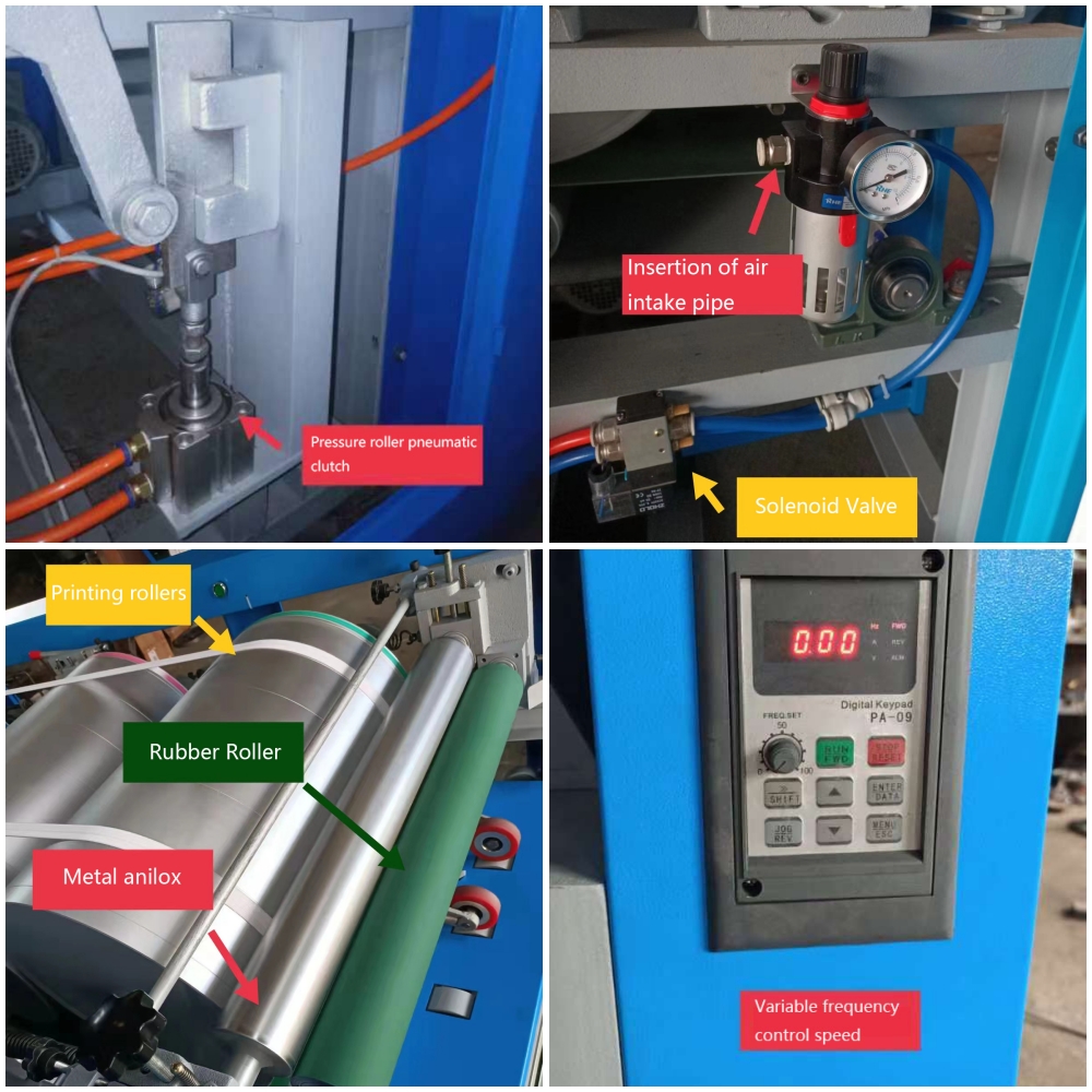 M&aacute;quina de impresi&oacute;n flexo de tres colores